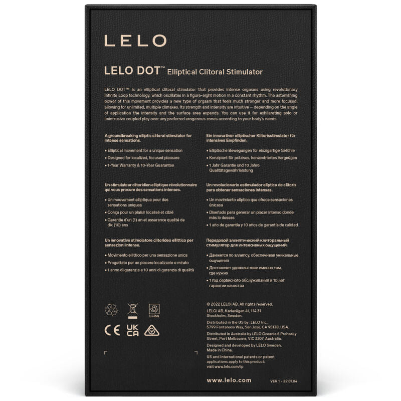 Stimulateur clitoridien LELO Dot rose – vue 3