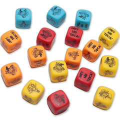 Assortiment illustrant les couleurs aléatoires — un seul dé vendu, Diablo Picante