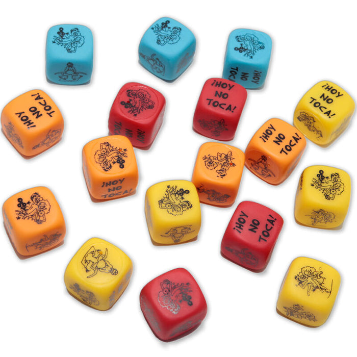 Assortiment illustrant les couleurs aléatoires — un seul dé vendu, Diablo Picante