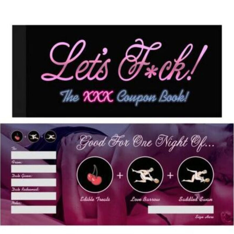 Carnet de coupons Let’s F*ck en anglais – Kheper Games