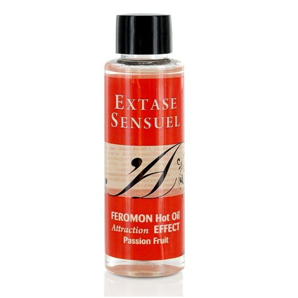 Huile de massage effet thermique aux phéromones de fruits de la passion 100 ml – Extase Sensual – vue 2