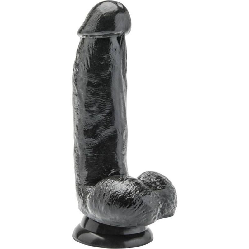 Gode réaliste avec testicules 12 cm noir – Get Real — vue 1