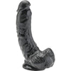 Gode réaliste avec testicules 20,5 cm noir – Get Real — vue 1
