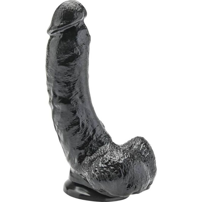 Gode réaliste avec testicules 20,5 cm noir – Get Real — vue 1