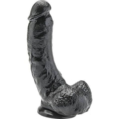 Gode réaliste avec testicules 20,5 cm noir – Get Real — vue 1