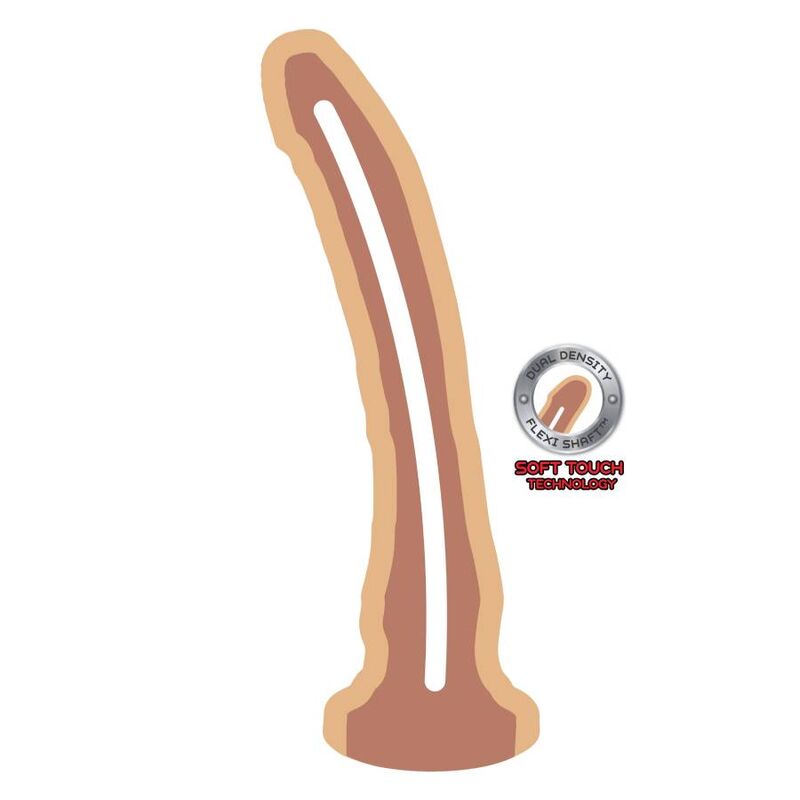 Gode réaliste Double densité 20,5 cm chair – Get Real — vue 2