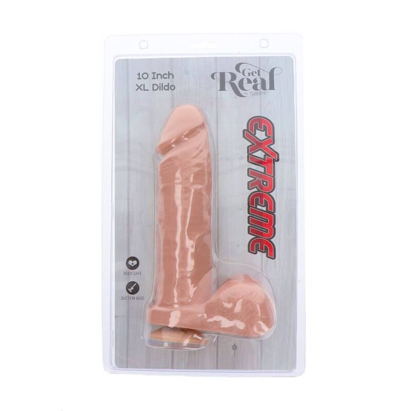 Gode réaliste Extreme XL 25,5 cm chair – Get Real — vue 5