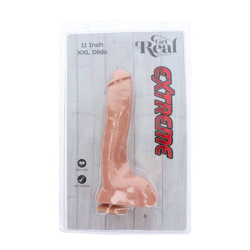 Gode réaliste Extreme XXL 28 cm chair – Get Real — vue 5