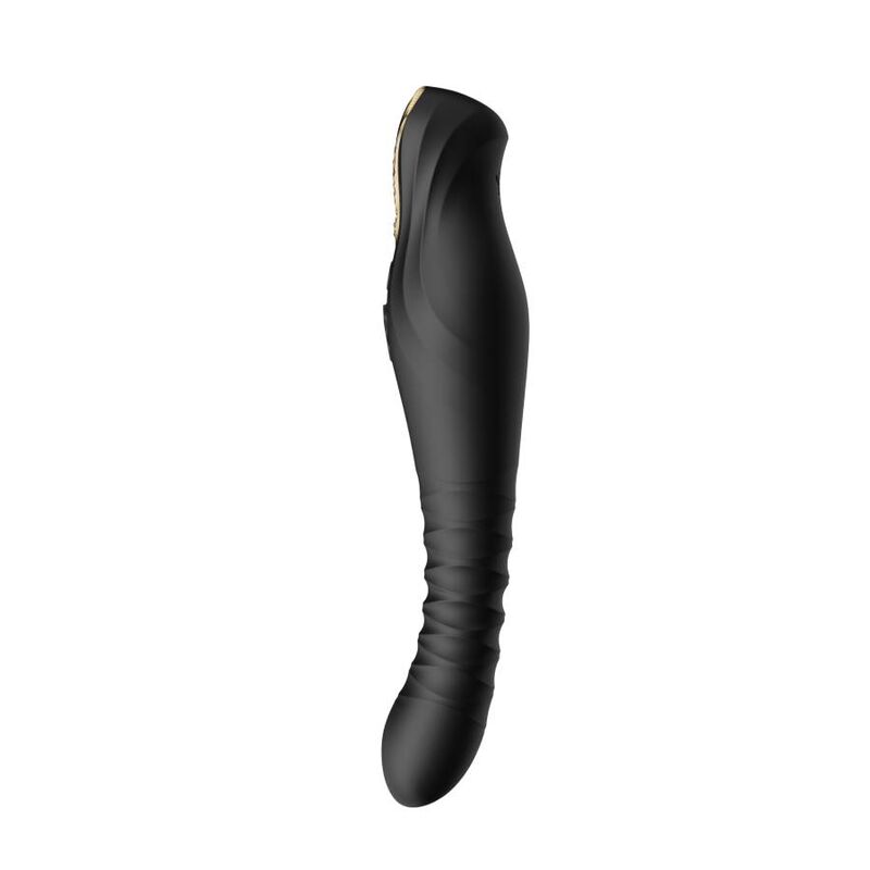 Vibromasseur à poussée King Thruster noir – Zalo