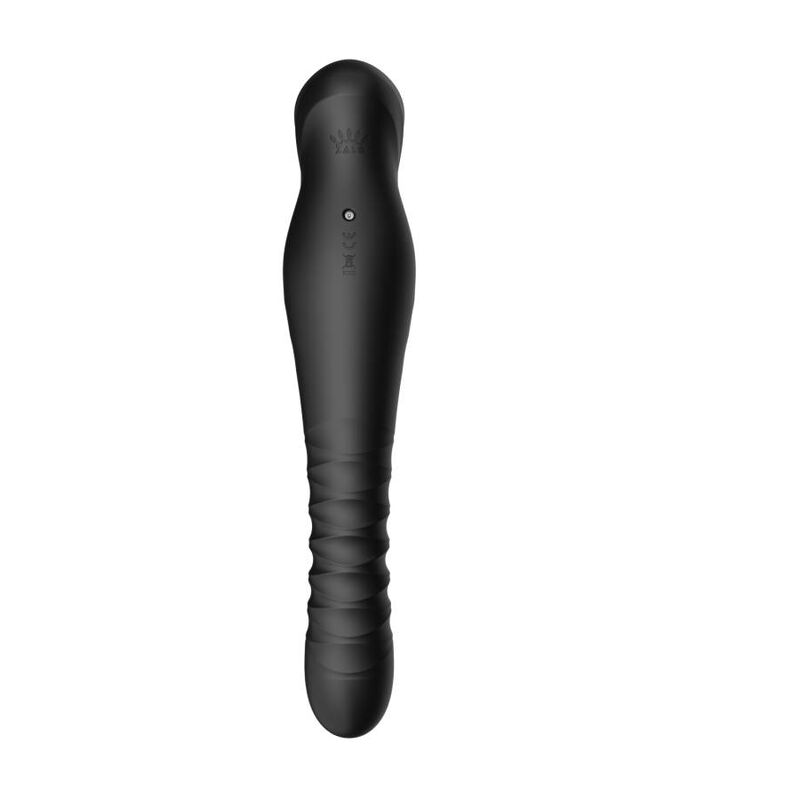 Vibromasseur à poussée King Thruster noir – Zalo