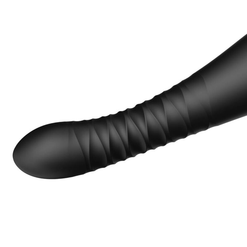 Vibromasseur à poussée King Thruster noir – Zalo
