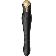 Vibromasseur à poussée King Thruster noir – Zalo