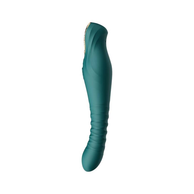 Vibromasseur à poussée King Thruster vert – Zalo