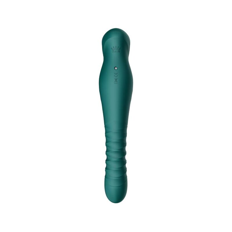 Vibromasseur à poussée King Thruster vert – Zalo
