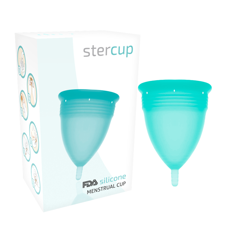 Coupe menstruelle Stercup aigue-marine taille S – Stercup — vue 2