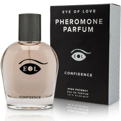 Parfum aux phéromones Confidence 50 ml – Eye of Love – vue principale sur fond blanc
