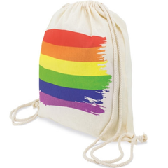 Sac à dos en coton avec drapeau LGBT – Pride