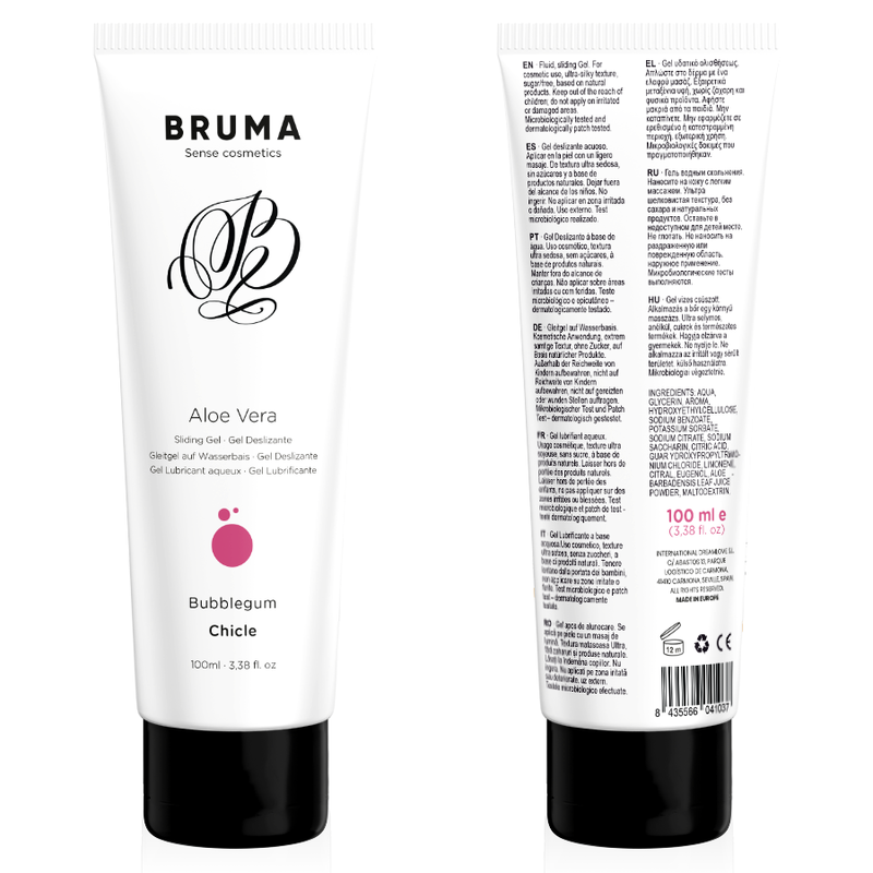 Gel glissant aloe vera saveur bubblegum 100 ml – Bruma