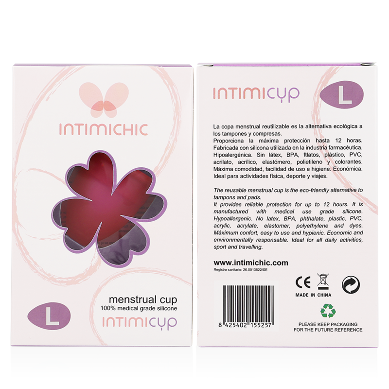Coupe menstruelle en silicone médical taille L – Intimichic — vue 7