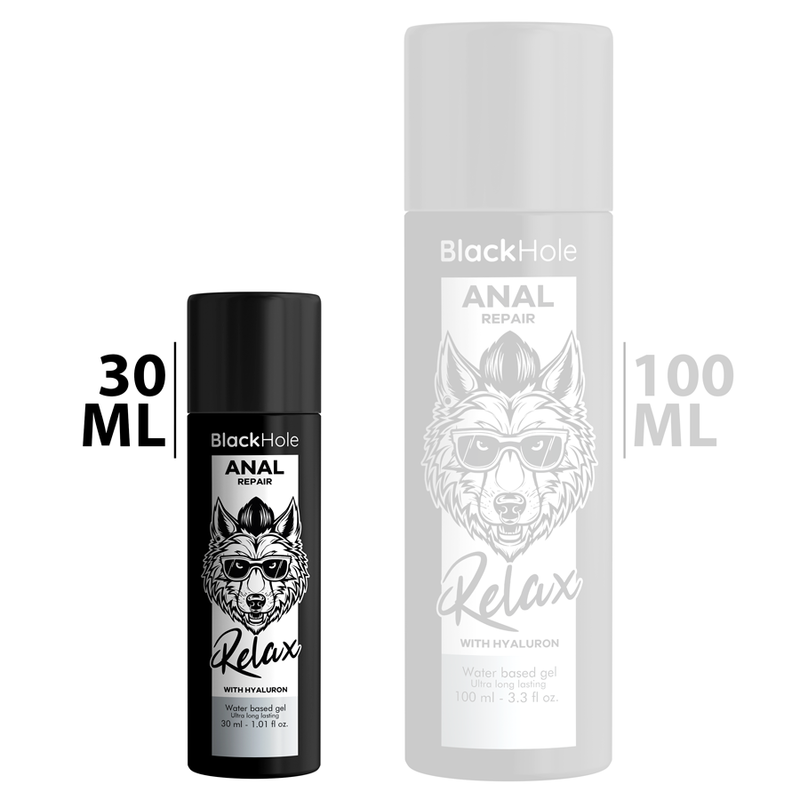 Gel anal Relax à l’acide hyaluronique 30 ml – Black Hole – vue 2