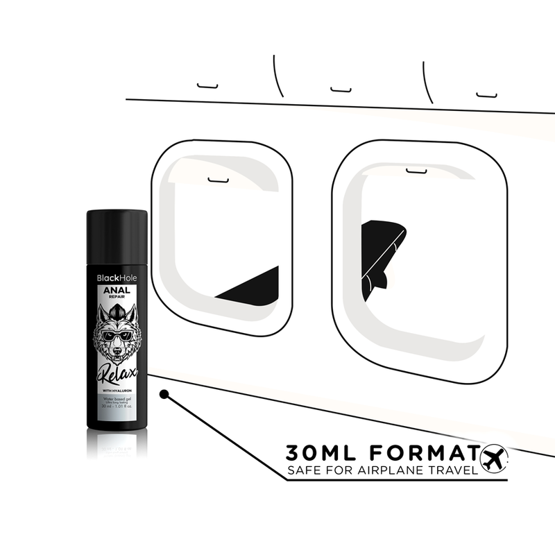 Gel anal Relax à l’acide hyaluronique 30 ml – Black Hole – vue 5