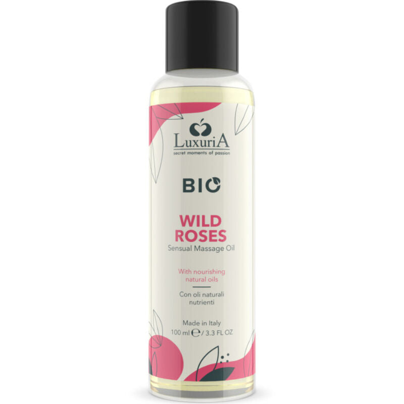 Huile de massage bio Roses Sauvages 100 ml – IntimateLine Luxuria – image 1