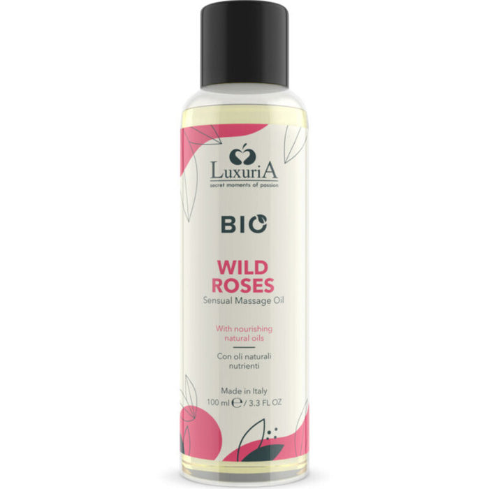 Huile de massage bio Roses Sauvages 100 ml – IntimateLine Luxuria – image 1
