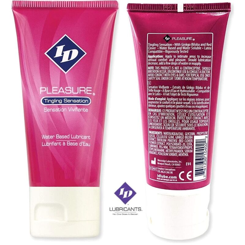 Lubrifiant à base d'eau tinging sensation travel tube 60 ml – ID Pleasure