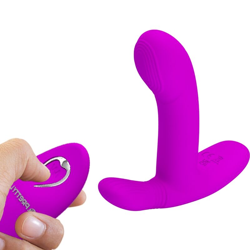 Masseur clitoridien Geri rose avec télécommande – Pretty Love