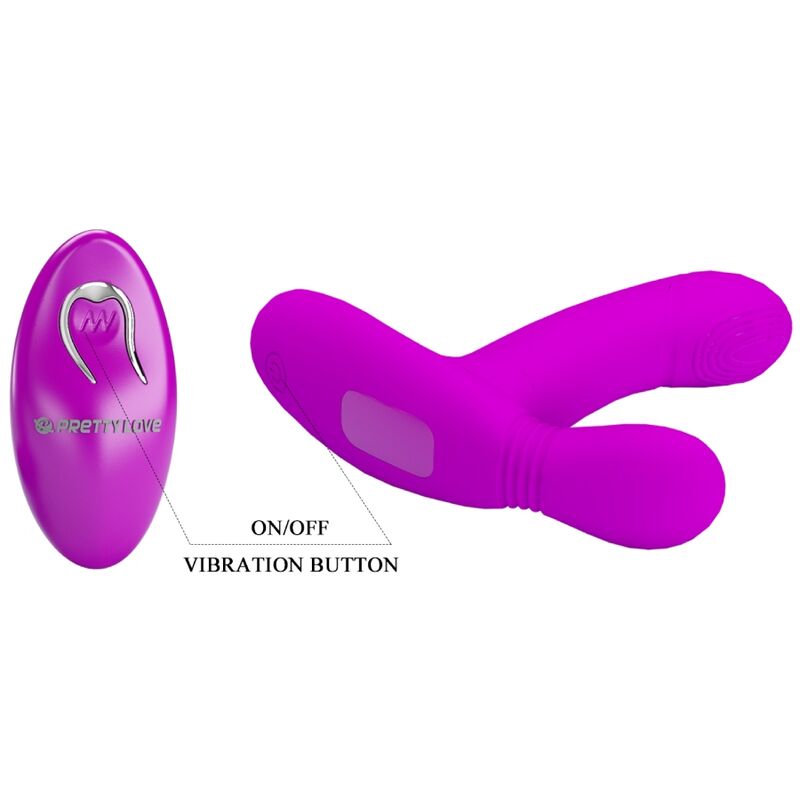 Masseur clitoridien Geri rose avec télécommande – Pretty Love
