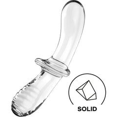 SATISFYER - Gode double cristal transparent – vue 1