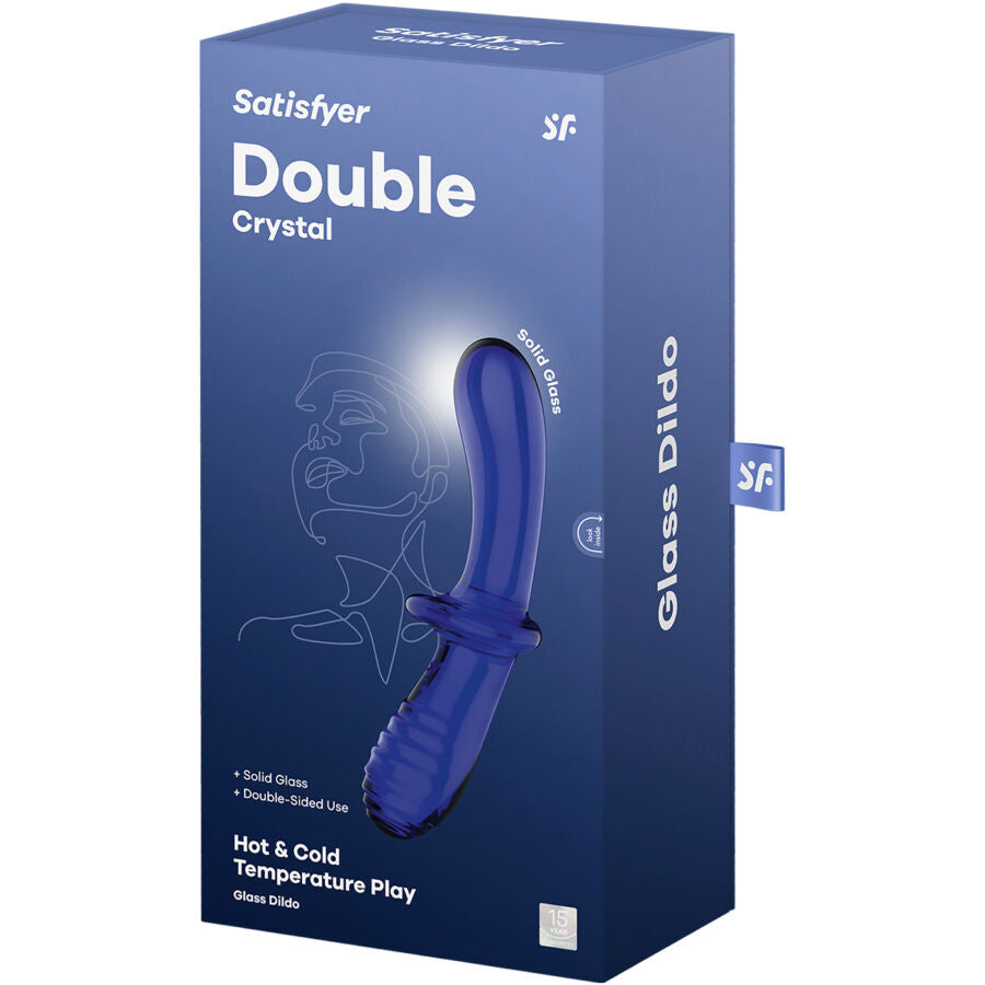 SATISFYER - Gode double cristal bleu – vue 5