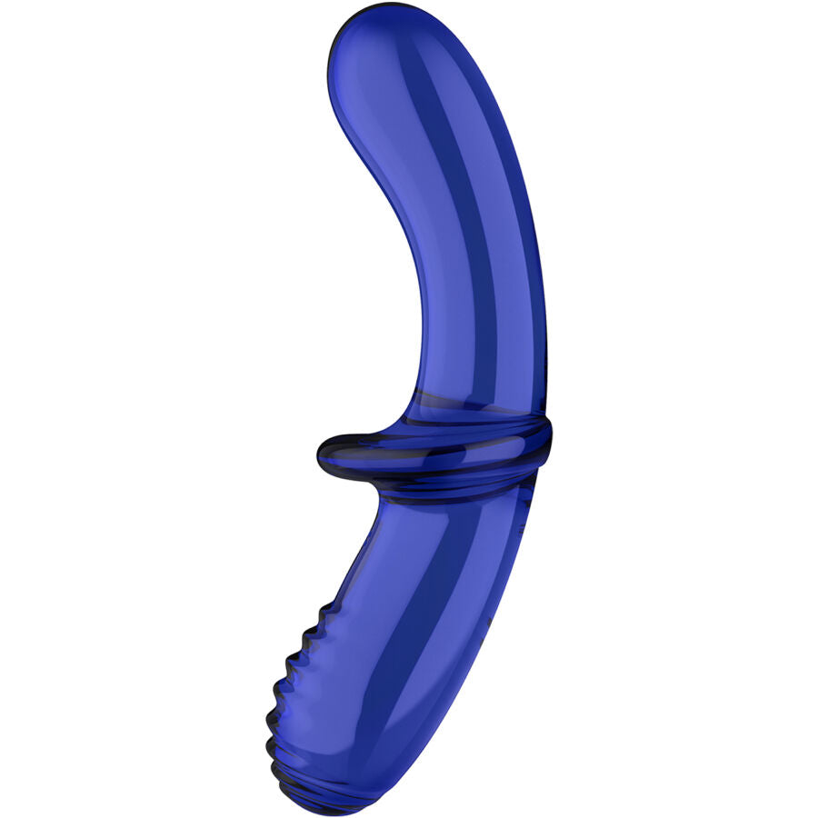 SATISFYER - Gode double cristal bleu – vue 2