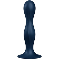 SATISFYER - Dildo en silicone double ball-r bleu – vue 1
