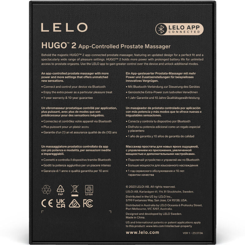 LELO Hugo 2 vert packaging