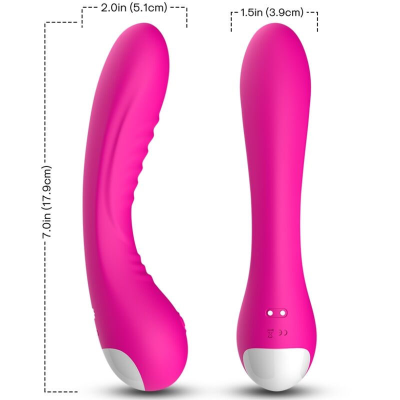 Vibromasseur Legend fuchsia en silicone – Armony