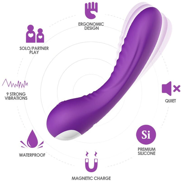 Vibromasseur Legend violet en silicone – Armony