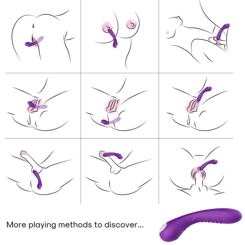 Vibromasseur Legend violet en silicone – Armony