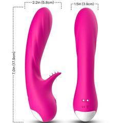 Vibromasseur Romance fuchsia avec stimulateur – Armony