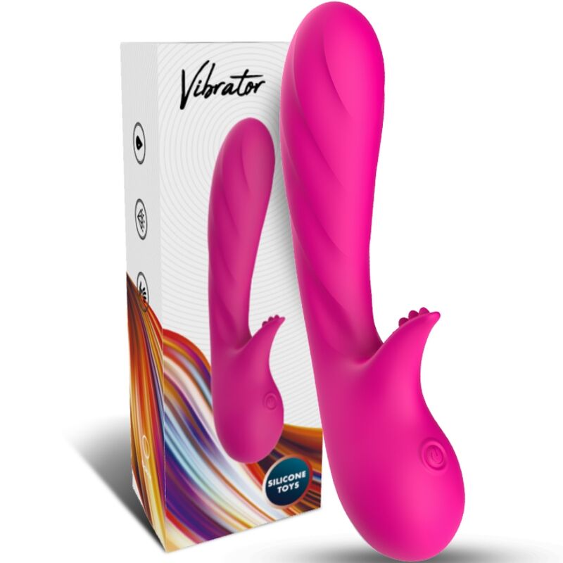 Vibromasseur Romance fuchsia avec stimulateur – Armony