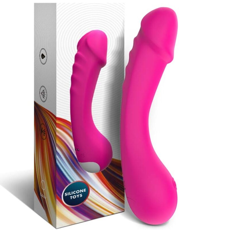 Gode vibrant Spot G fuchsia en silicone – Armony