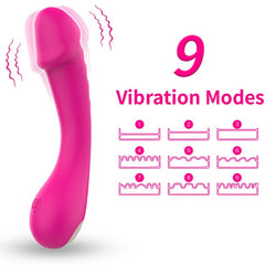 Gode vibrant Spot G fuchsia en silicone – Armony