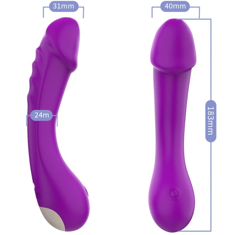 Gode vibrant Spot G violet en silicone – Armony