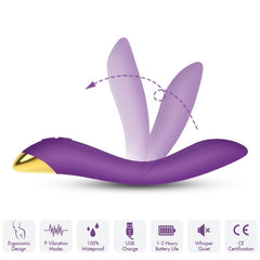 Vibromasseur multiposition Flamingo violet – Armony