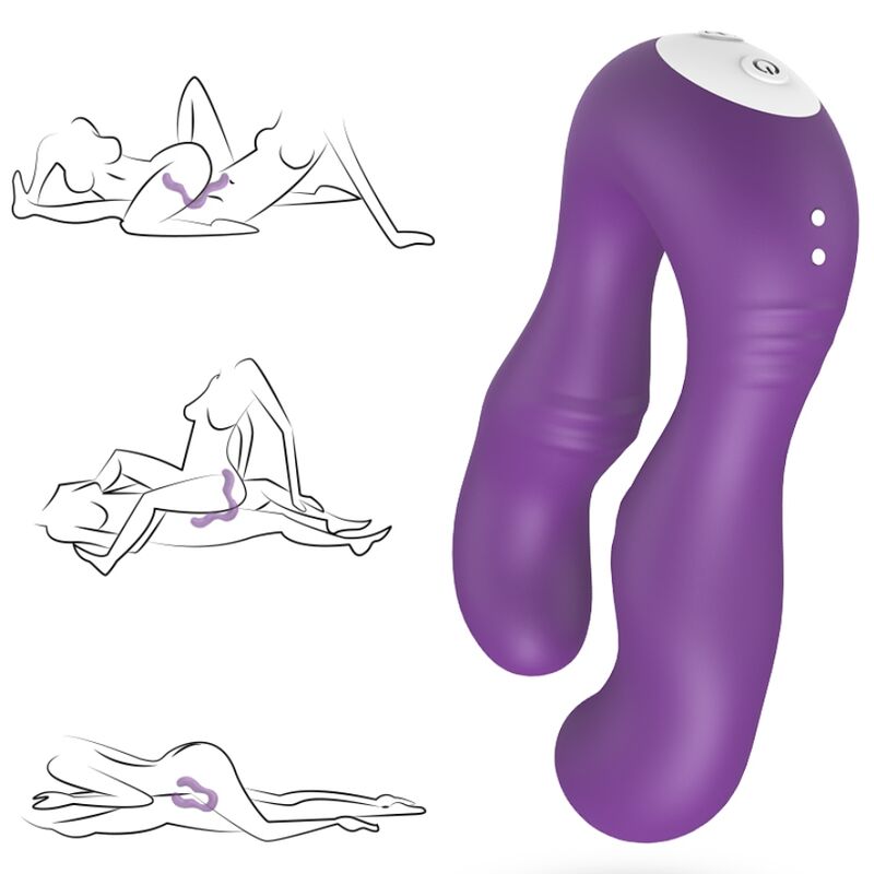 Vibromasseur double Seraph violet avec télécommande – Armony – vue 2