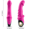 Gode vibromasseur rotatif Joyblade fuchsia – Armony – vue principale sur fond blanc