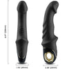Gode vibromasseur rotatif Joyblade noir – Armony – vue principale sur fond blanc