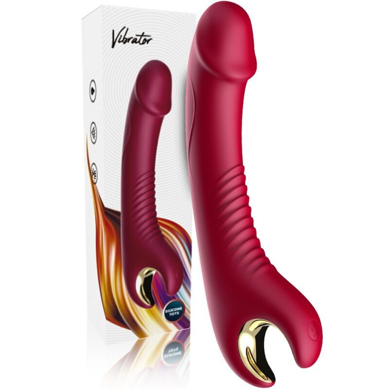 Vibromasseur rotatif Prince Dildo rouge – Armony – vue 5