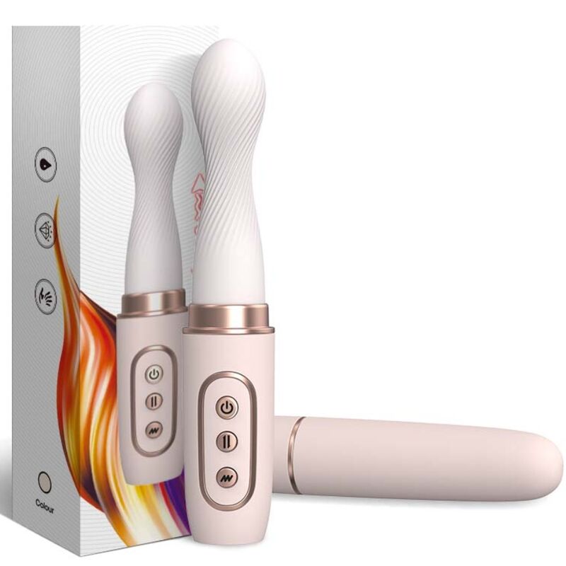 Vibromasseur rotatif télescopique automatique jaune – Armony – vue 5