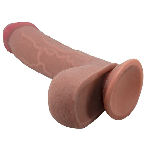 Gode réaliste Sliding Skin 23,4 cm marron – Pretty Love — vue 1